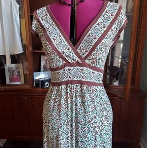 Midi dress by BCBGMAXAZRIA SOFT FLOWY GRECIAN DRAPE